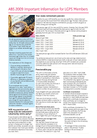 ABS Important Information