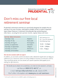 Cover Pru Seminars