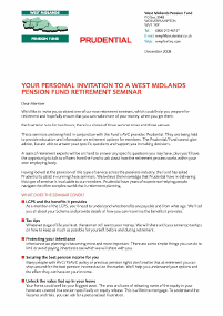 Retirement Seminars Invite 2009