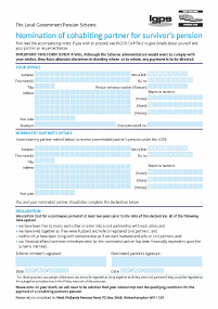 Cohabiting Partner Nomination Form