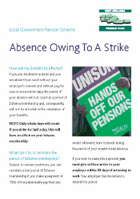 Strike Breaks and the LGPS