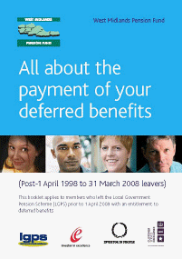 D/A into payment booklet leavers 98-08